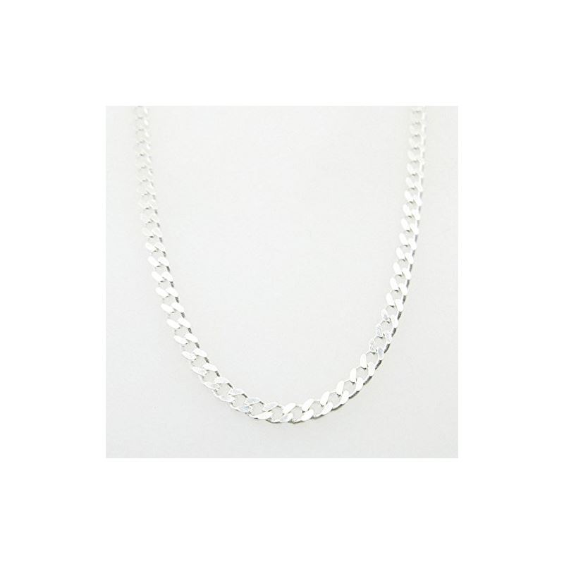Silver Curb link chain Necklace BDC72 79546 1