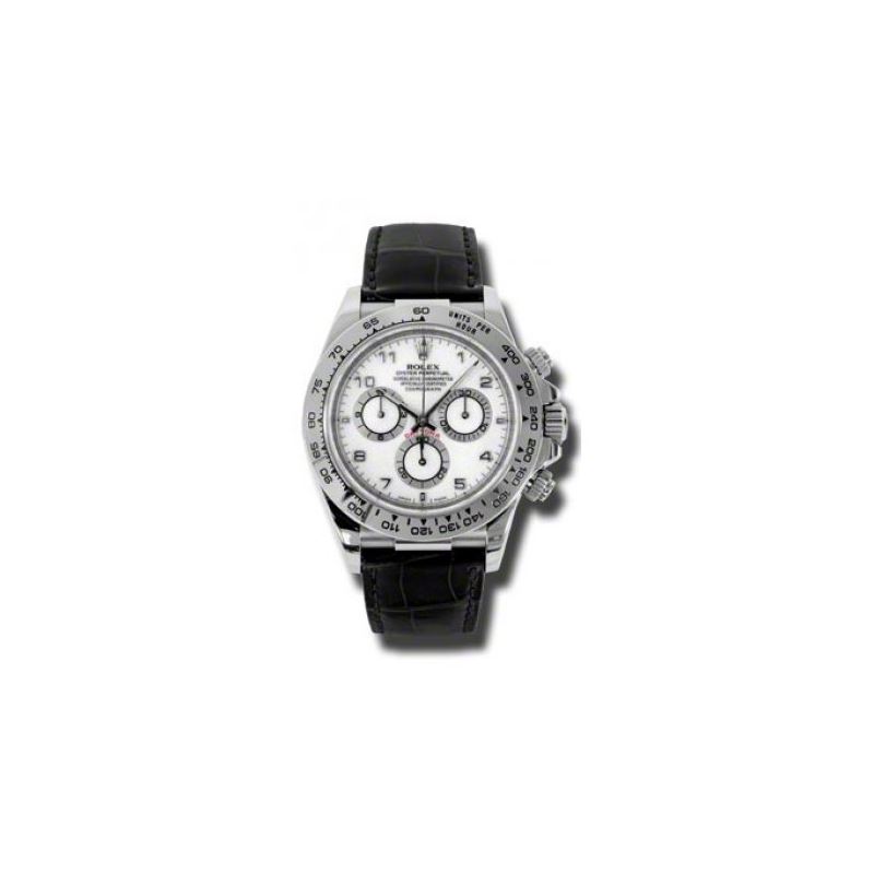 Rolex Watches  Daytona White Gold  Leath 54154 1