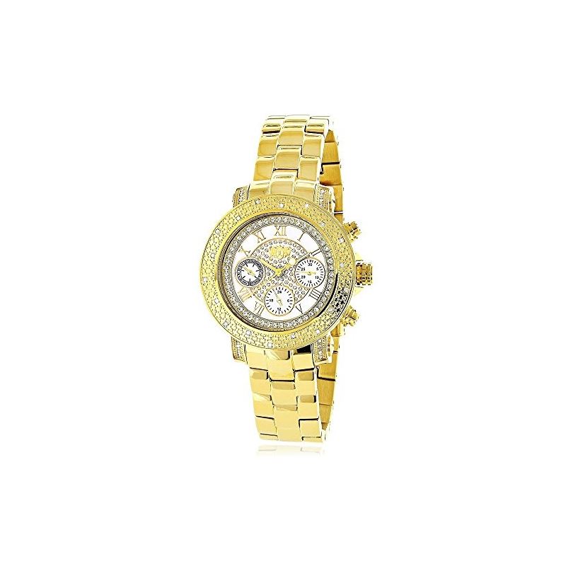 Ladies Luxurman Diamond Watch 0.30 ct Ye 89964 1