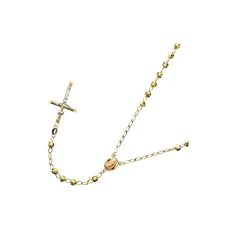 10K YELLOW Gold HOLLOW ROSARY Chain - 30 61295 1
