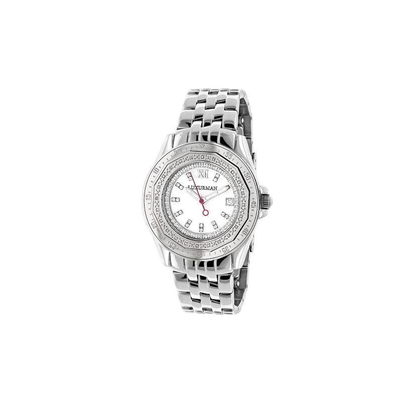 Ladies Real Diamond Watch 0.25ct By Luxu 89954 1