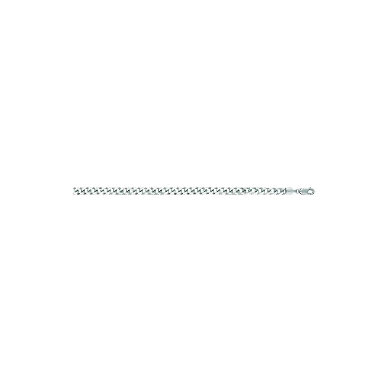 "14K White Gold Comfort Curb Chain 81/2""  65067 1