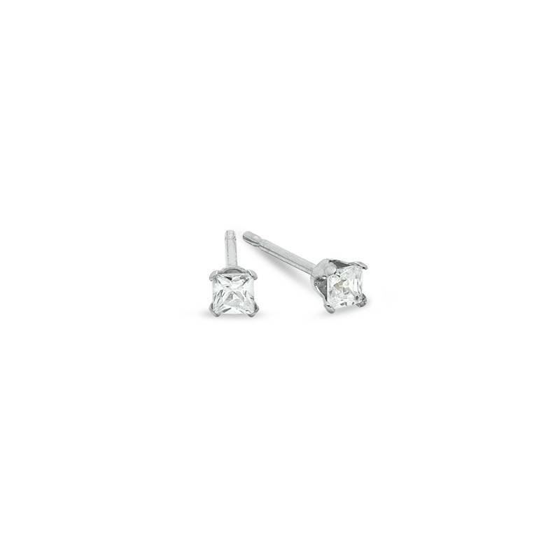 Unisex 14K White Gold 2mm Square Cut Bas 82682 1