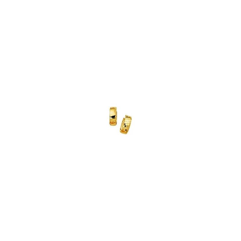 14K Yellow Gold Ladies Huggie Earrings S 69212 1