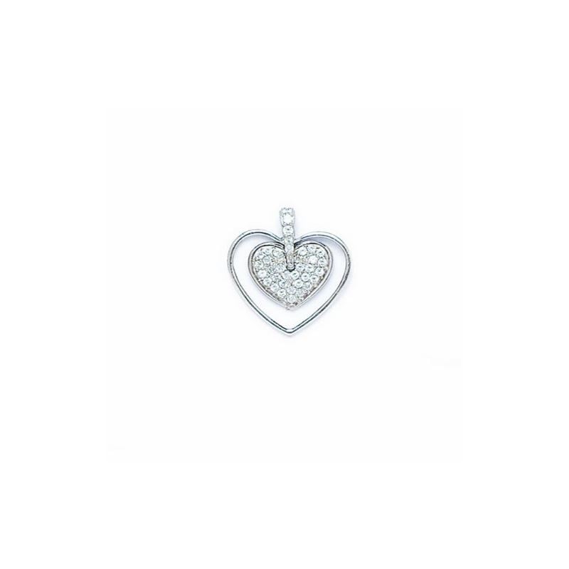 14K Gold Heart Love Pendant PW78 64344 1