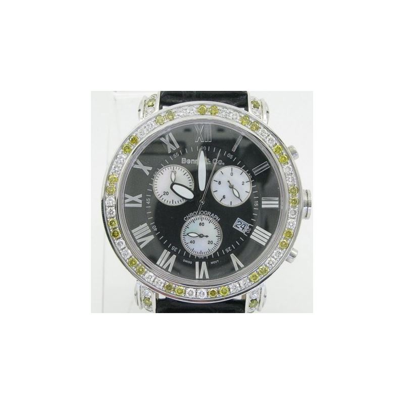 Yellow And White Benny Co Diamond Watch  89420 1