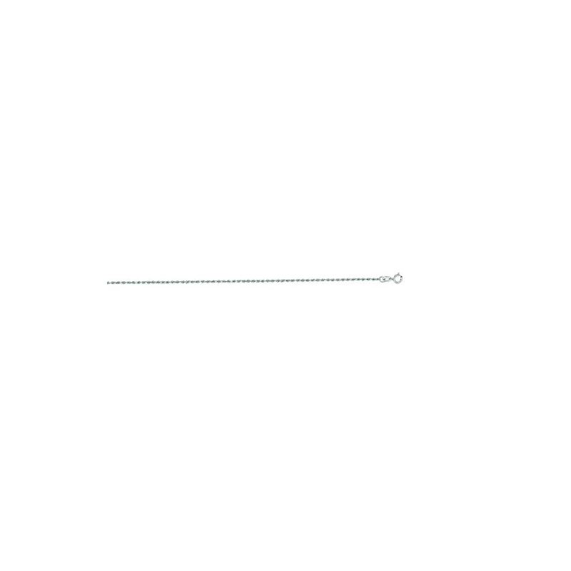 14K White Gold Solid Diamond Cut Rope Ch 65881 1