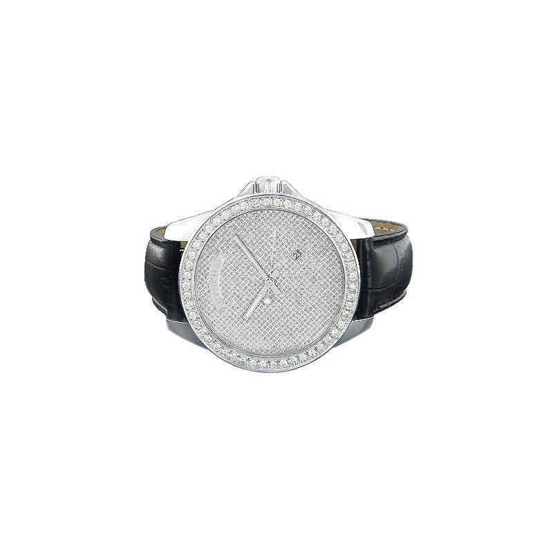 Iced Out Watches: Mens Diamond Watch 2Ct