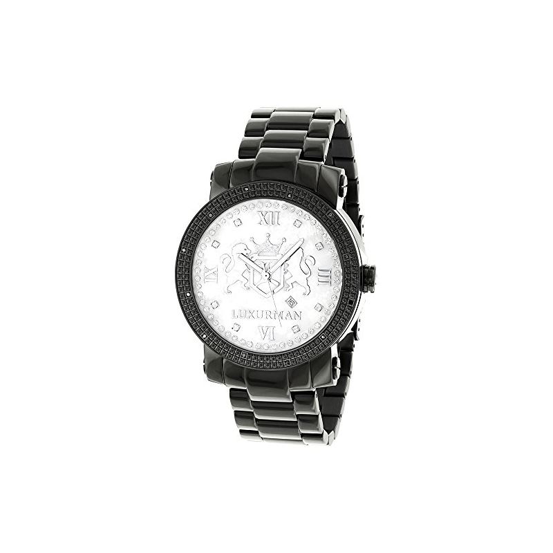 Designer Large Watches: Phantom Black Diamond Watc