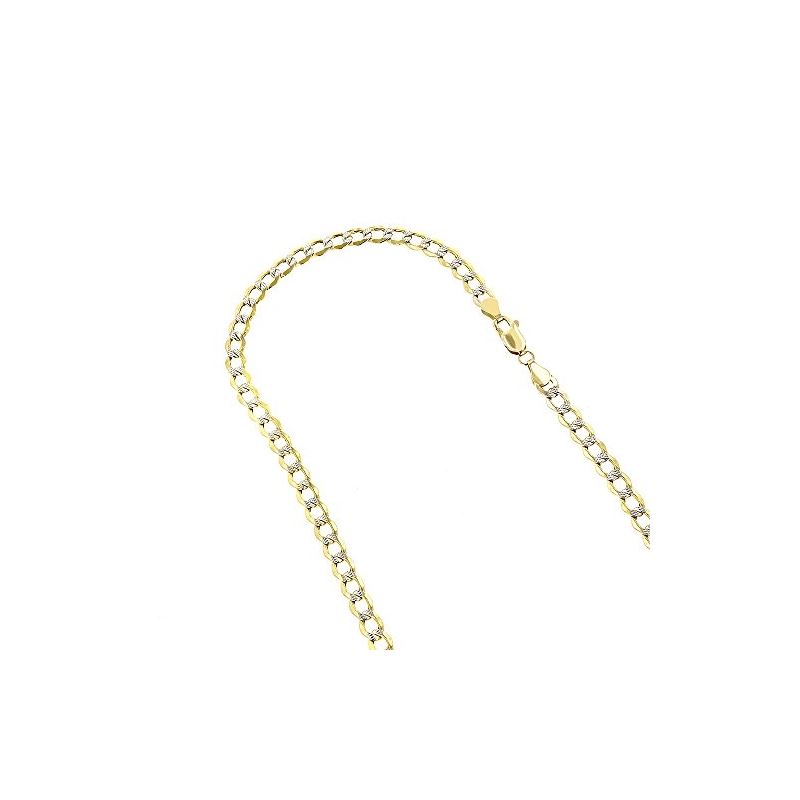 "10K Yellow Gold 5mm wide 24"" long diamon 60259 1