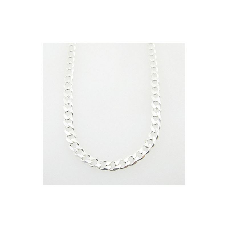 Silver Curb link chain Necklace BDC68 79540 1