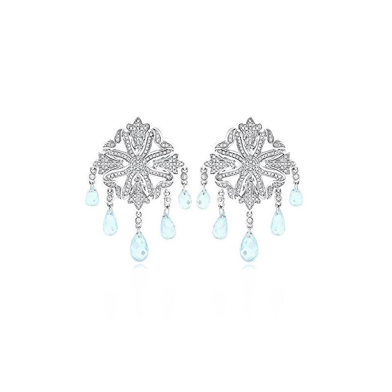 Ladies 14K Natural 0.6 Ctw Diamond Chandelier Earr