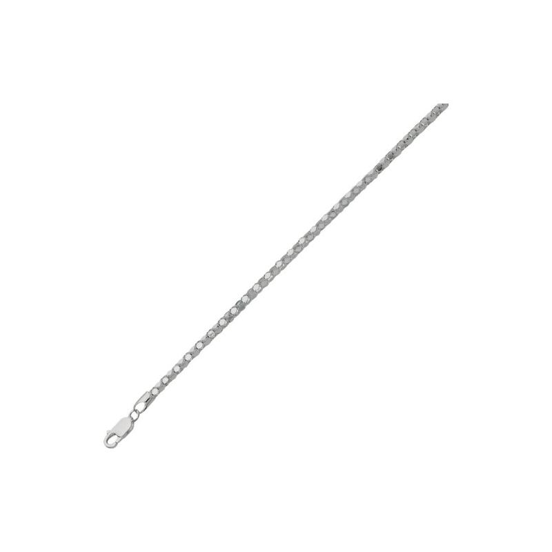 Sterling Silver 3.4 mm Wide Rhodium Popc 80724 1