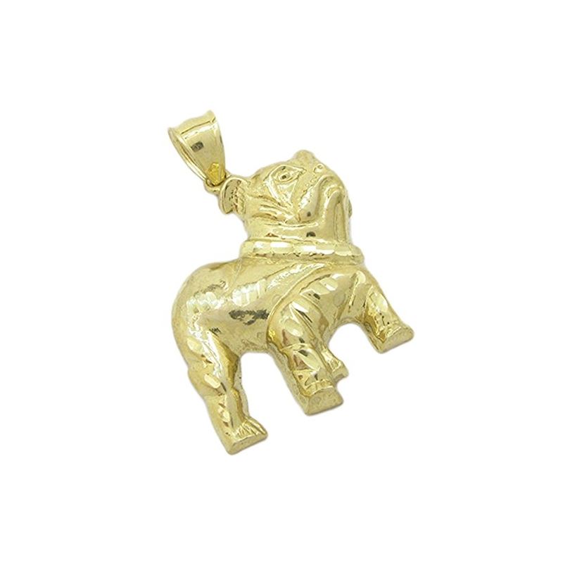 Mens 10k Yellow gold Bulldog charm EGP58 87805 1