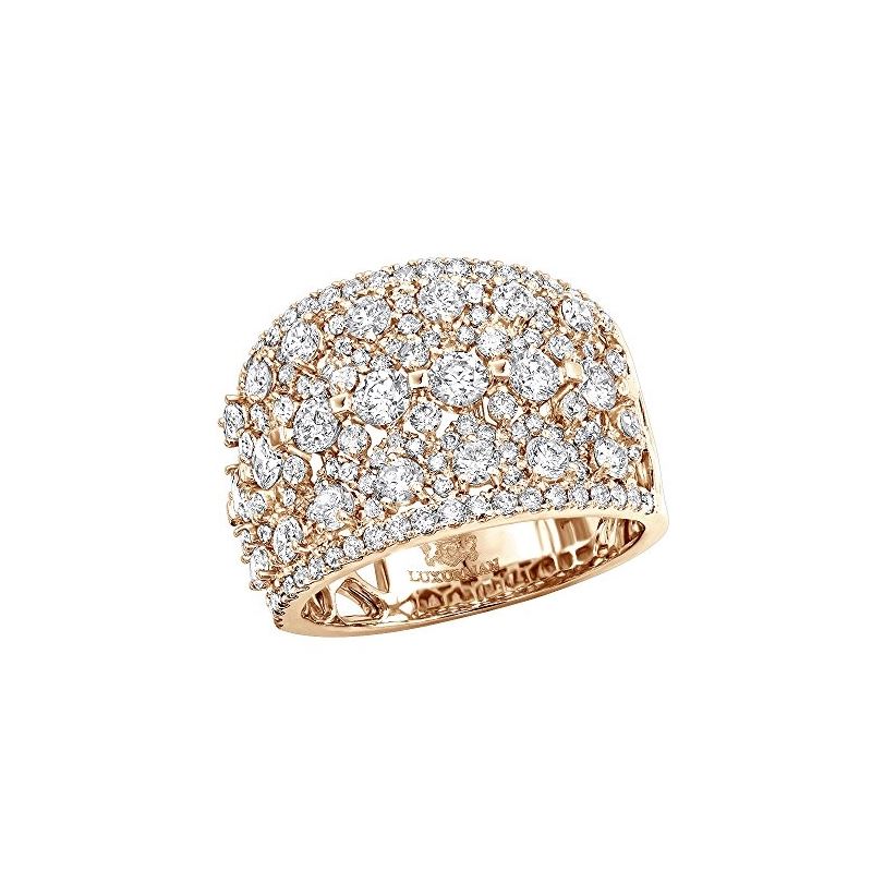 Ladies 14K Rose, White Or Yellow Gold Unique Ring