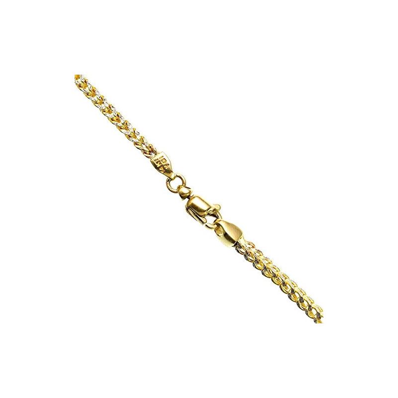 14K Diamond Cut Gold HOLLOW FRANCO Chain 63413 1