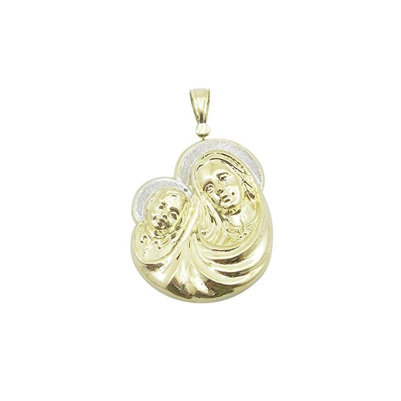 Unisex 10K Solid Yellow Gold virgin mary 81129 1