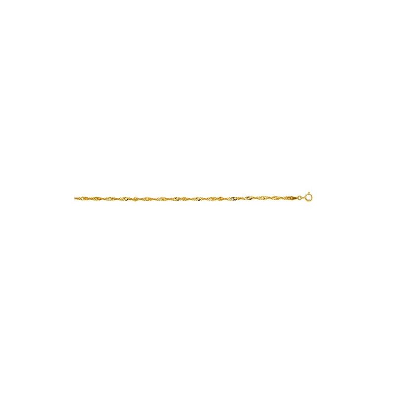 "10K Yellow Gold Singapore Chain 7"" inche 61660 1