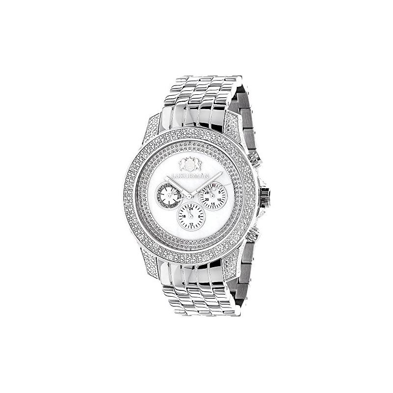 Luxurman Mens Real Diamond Watch 0.50 ct 90370 1