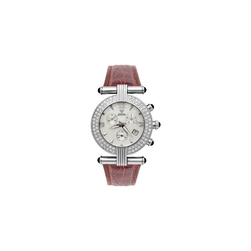 NEW! Ladies' Two-Row Big Diamond Watch, 2.80 C