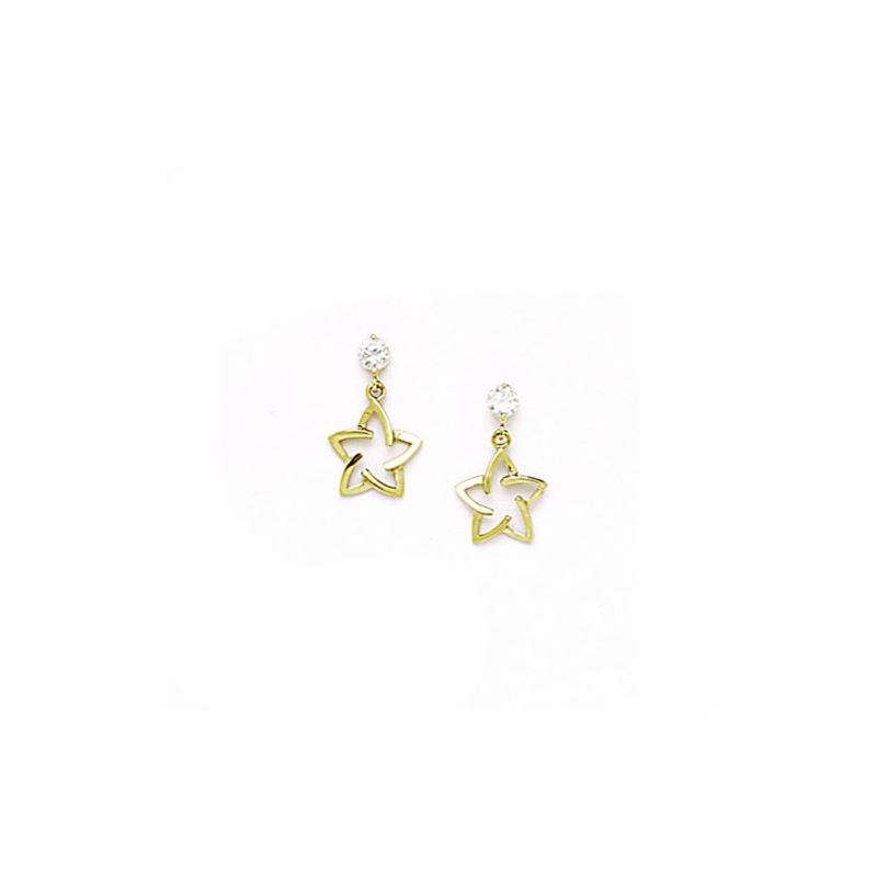 14K Yellow Gold star oval drop shap with 70559 1