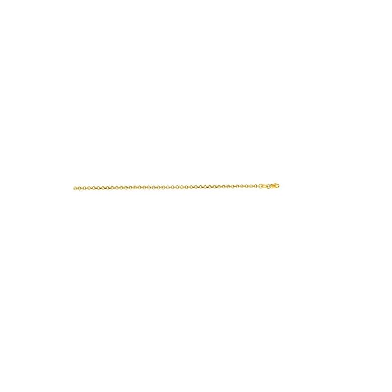 "14K Yellow Gold Rolo Chain 30"" inches lo 69832 1