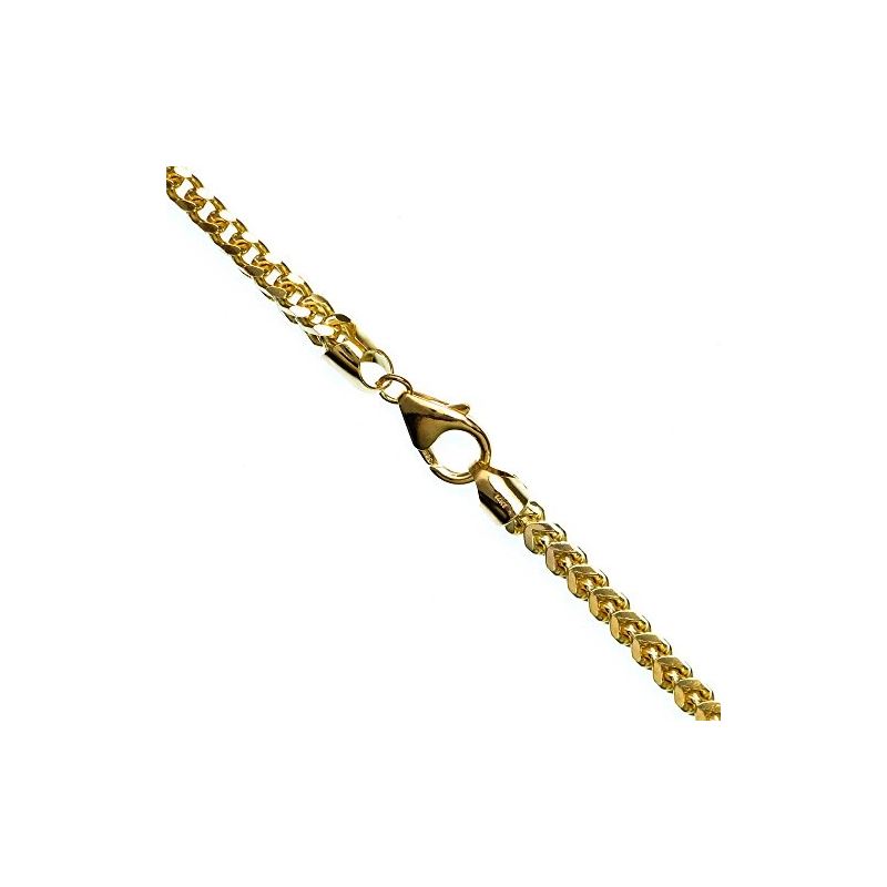 14K YELLOW Gold SOLID FRANCO Chain - 26  70248 1