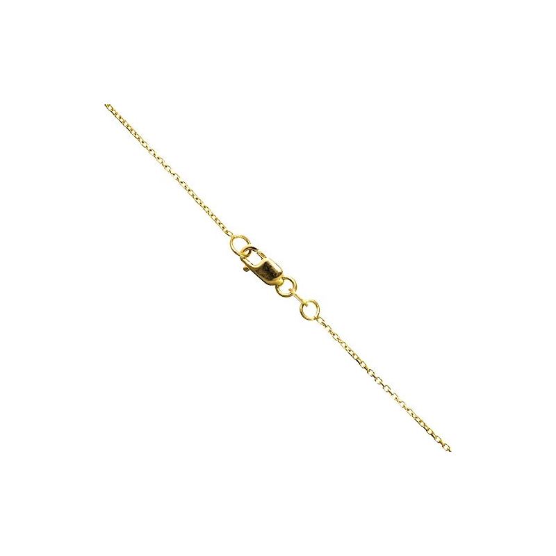 14K YELLOW Gold SOLID CABLE Chain - 18 I 70107 1