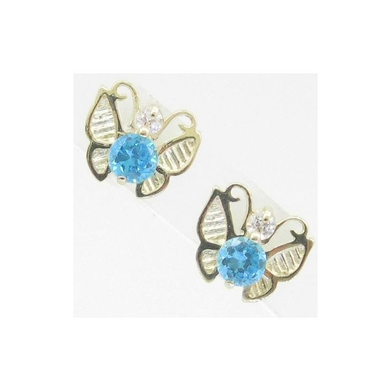 14K Gold Earrings heart star flower dolp 64088 1