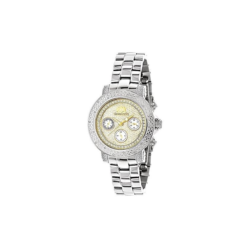 Luxurman Womens Diamond Watch 0.3ct Two  90700 1