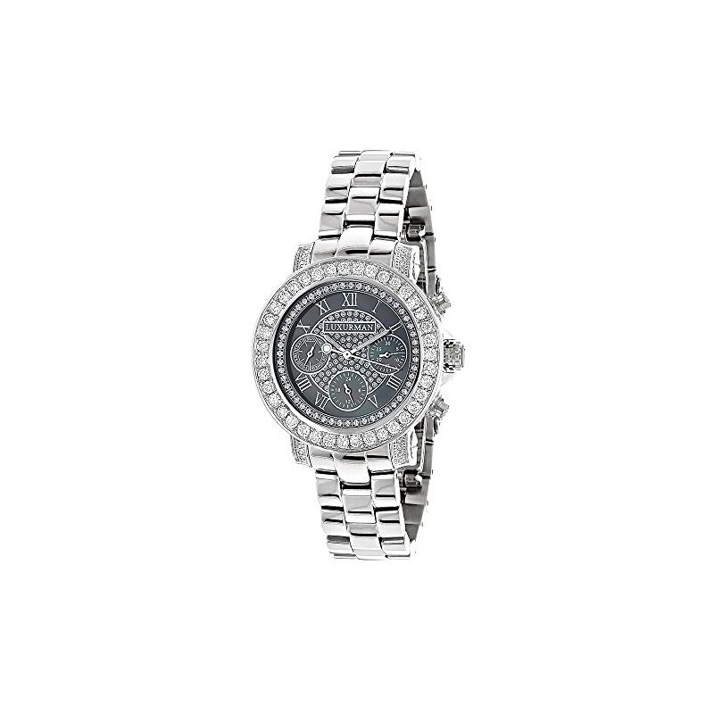 Luxurman Watches: Ladies Diamond Watch 3 90635 1