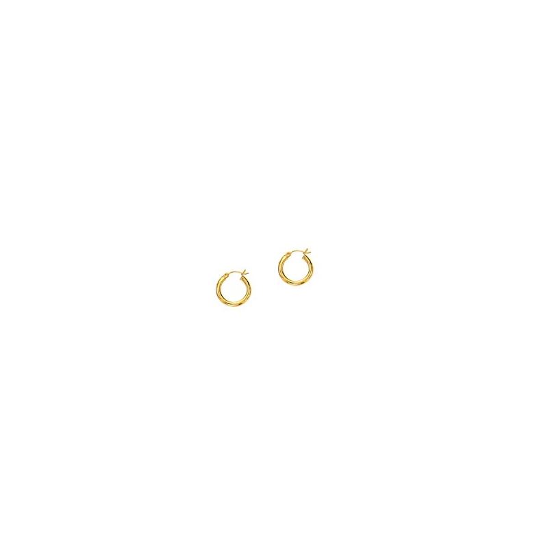 10K Yellow Gold Ladies Hoop Earrings 211 61376 1