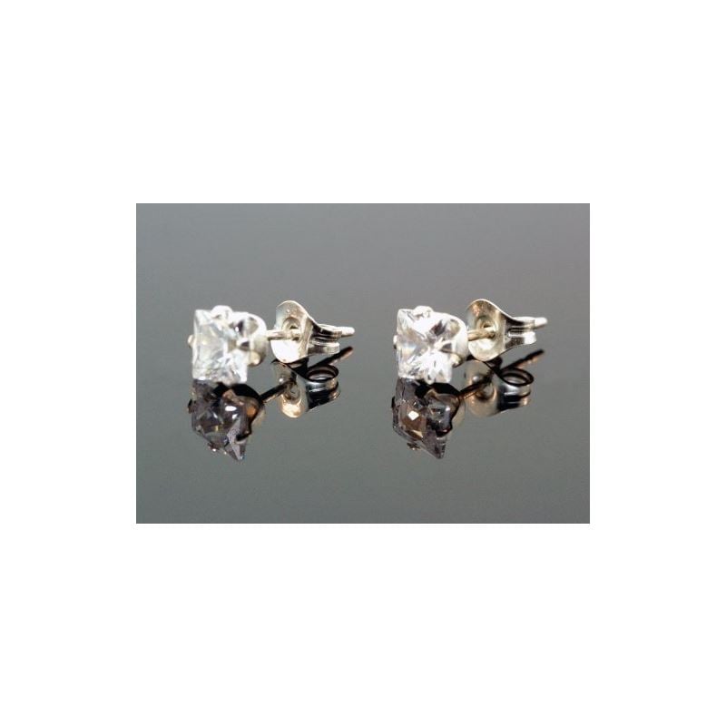 Unisex Sterling Silver Round Shape Stud  82960 1