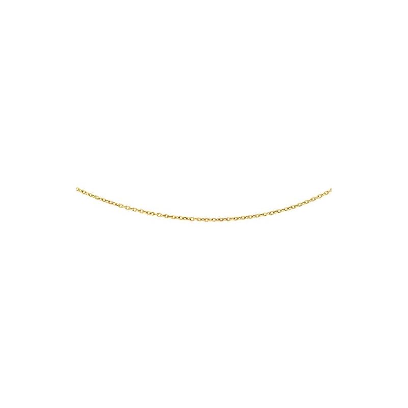 "14K Yellow Gold Textured Link Chain 16""  70618 1