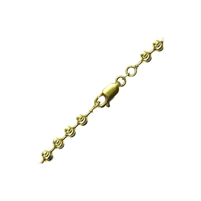 10K YELLOW Gold MOON CUT SOLID CHAIN - 3 61503 1