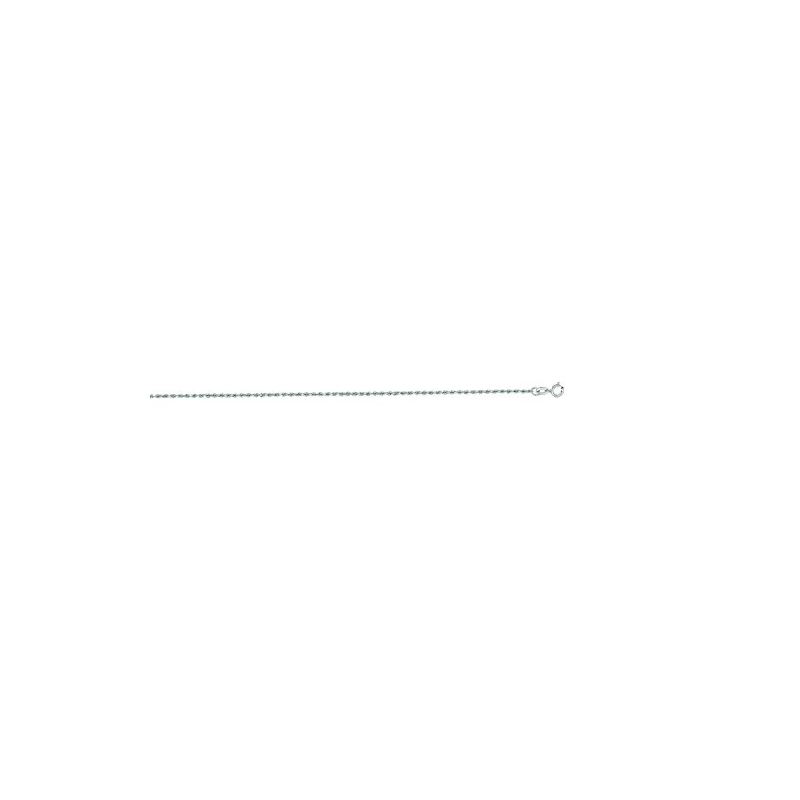 14K White Gold Solid Diamond Cut Rope Ch 65887 1