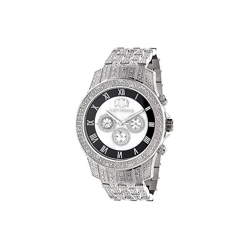 Luxurman Real Diamond Watches Diamond Wa 90157 1