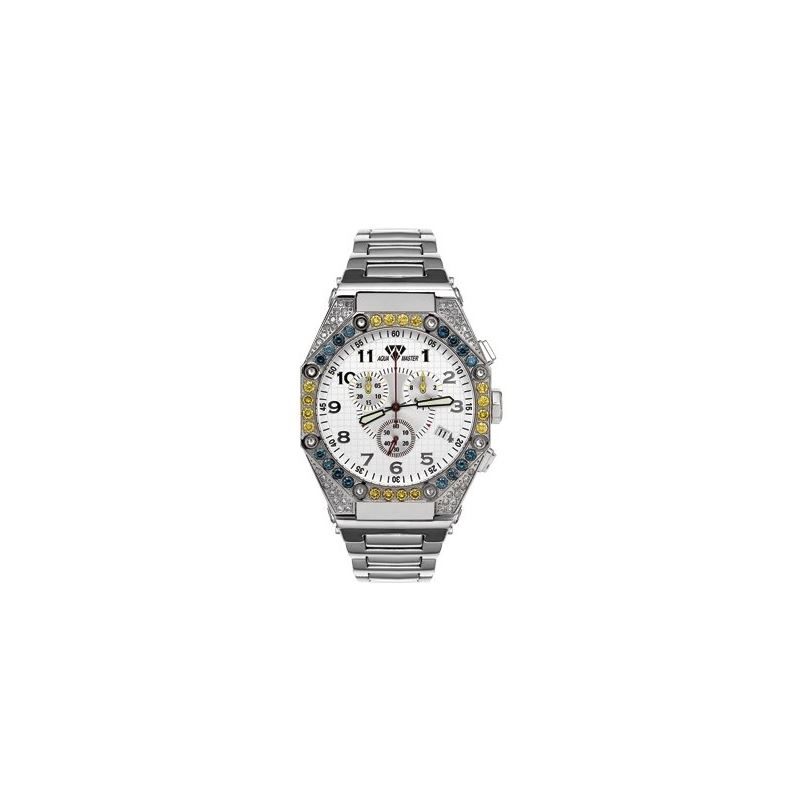 Men's Octagon Diamond Watch, 4.50 Ctw-