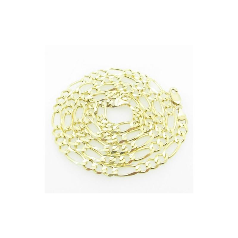 Mens Yellow-Gold Figaro Link Chain Lengt 79206 1