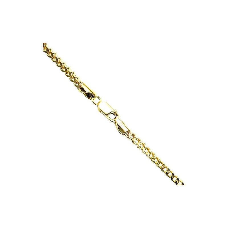 10K Yellow Gold Hollow FRANCO chain 2MM  60996 1