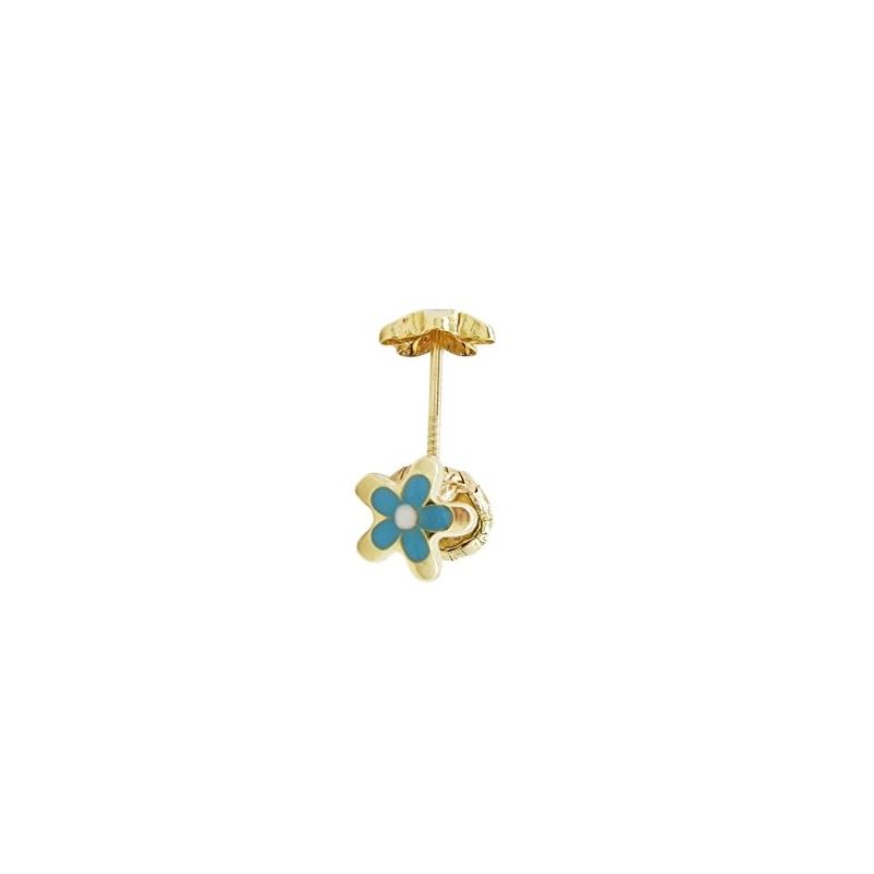 14K Yellow gold Flower stud earrings for 68223 1