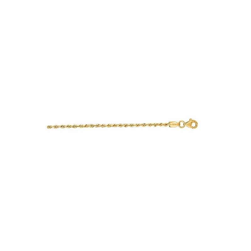 14K SOLID Yellow Gold ROPE Chain Necklac 64635 1