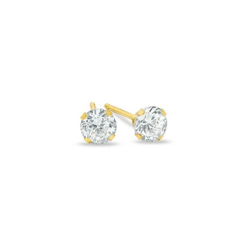 Unisex 14K Solid Yellow Gold 4mm Round S 82664 1