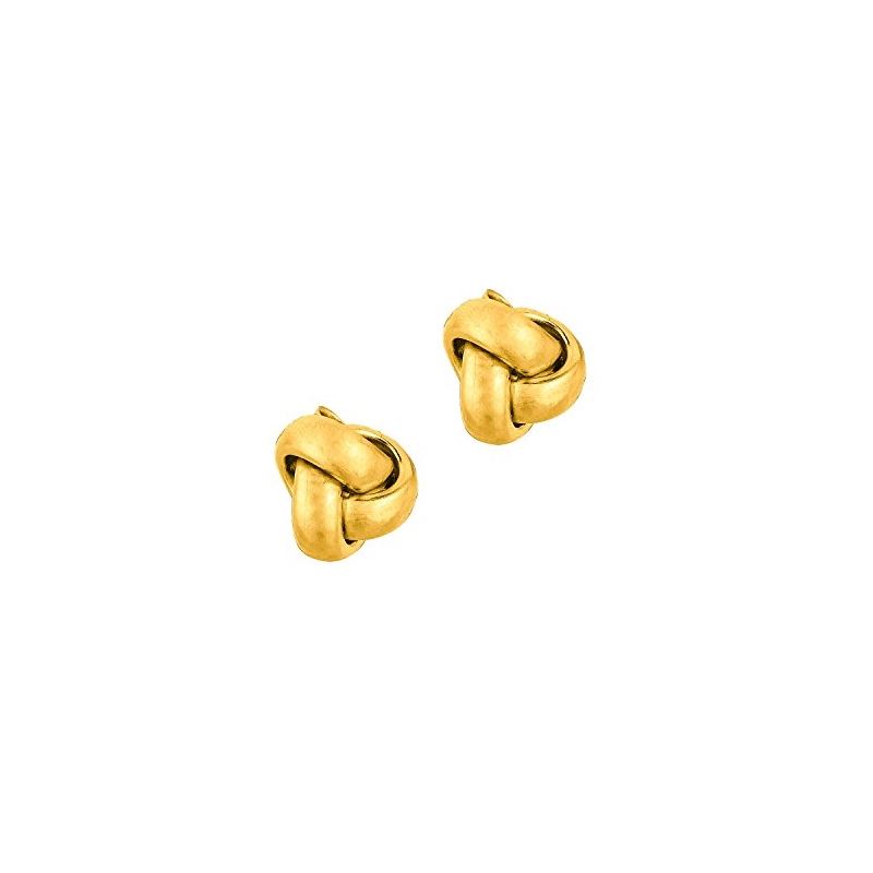 14K Yellow Gold Ladies Post Earrings ER1 69215 1