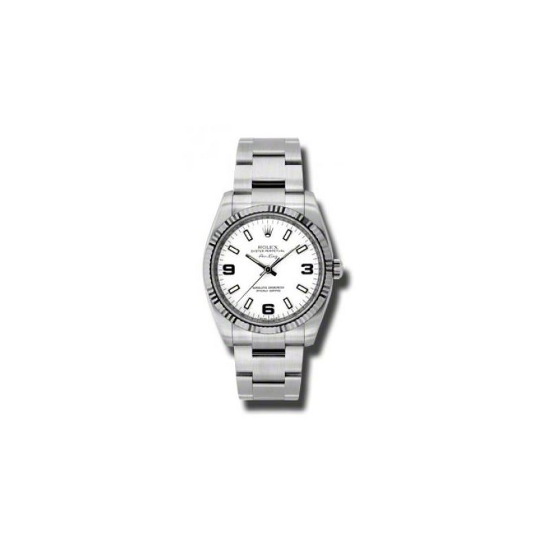 Rolex Watches  AirKing White Gold Fluted 54041 1