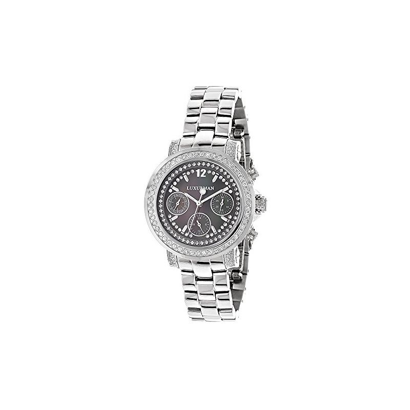 Luxurman Watches: Ladies Genuine Diamond 90236 1