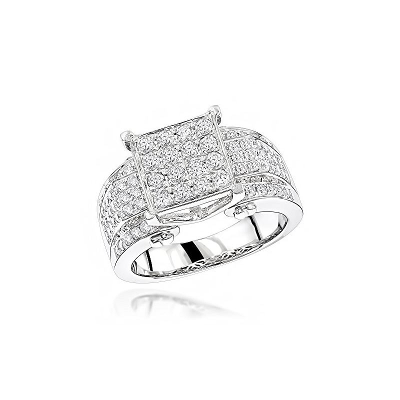 Designer Engagement 14K Natural 1.2 Ctw Diamond Ri