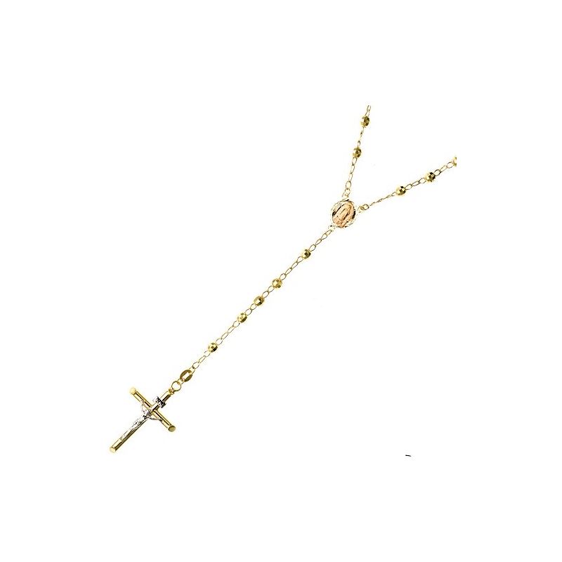 14K YELLOW Gold HOLLOW ROSARY Chain - 28 69013 1