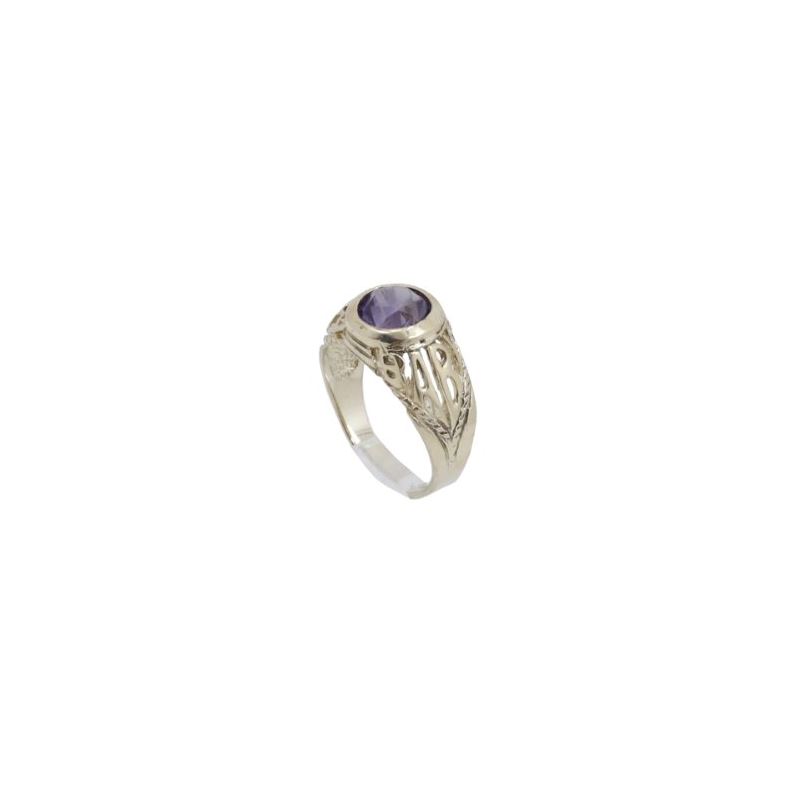 10k Yellow Gold Syntetic purple mother g 62589 1