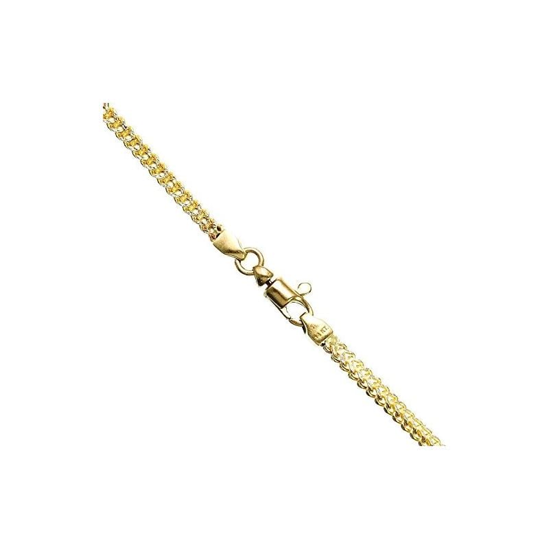 14K Diamond Cut Gold HOLLOW FRANCO Chain 63409 1